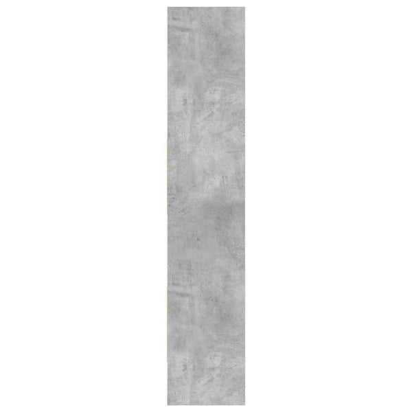 Betongraues Bücherregal, 180 cm hoch