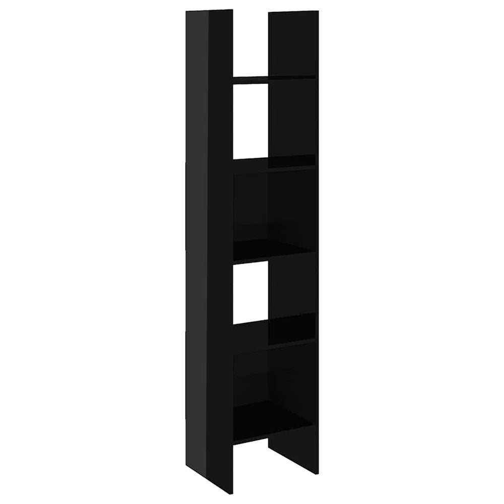 Hochglanz Bücherregal Schwarz 180cm