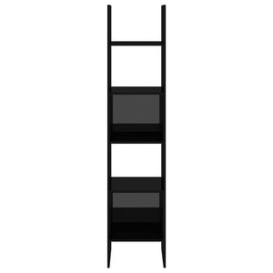 Hochglanz Bücherregal Schwarz 180cm