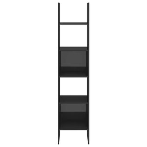 Hochglanz Bücherregal Grau 180cm