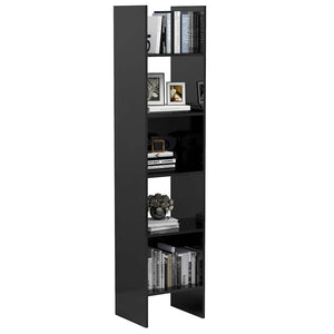 Hochglanz Bücherregal Grau 180cm