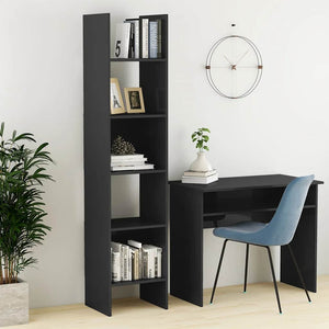 Hochglanz Bücherregal Grau 180cm