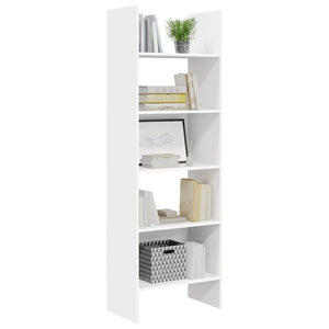 Bücherregal Weiß 60x35x180 cm