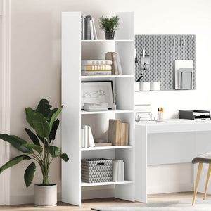 Bücherregal Weiß 60x35x180 cm
