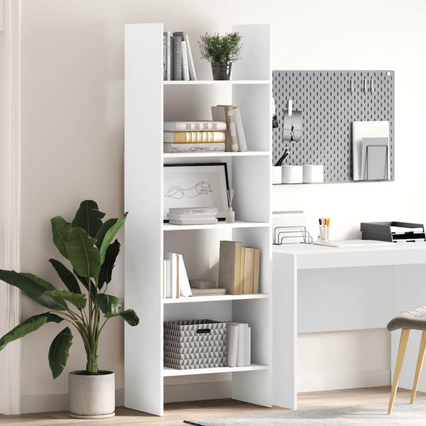 Bücherregal Weiß 60x35x180 cm