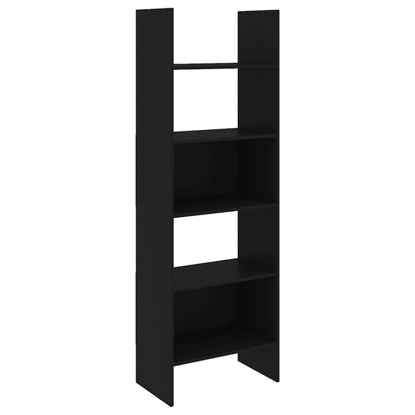 Schwarzes Bücherregal 60x35x180 cm