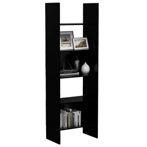Schwarzes Bücherregal 60x35x180 cm