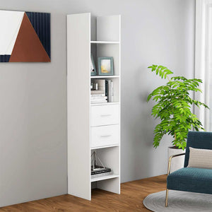 Weißes Bücherregal 40x35x180 cm