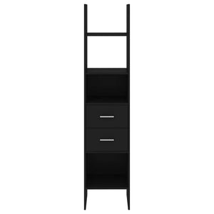 Schwarzes Bücherregal 40x35x180 cm