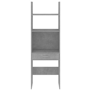 Betongraues Bücherregal 60x35x180 cm