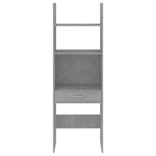 Betongraues Bücherregal 60x35x180 cm