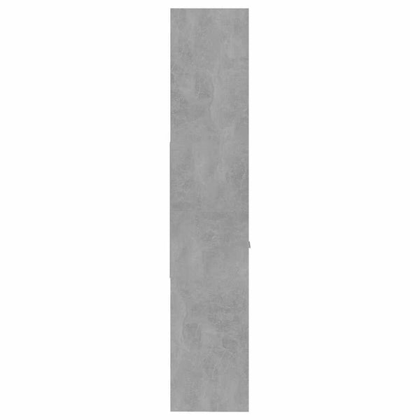 Betongraues Bücherregal 60x35x180 cm