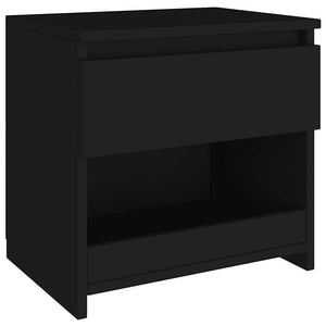 Nachttische 2er Set, Schwarz