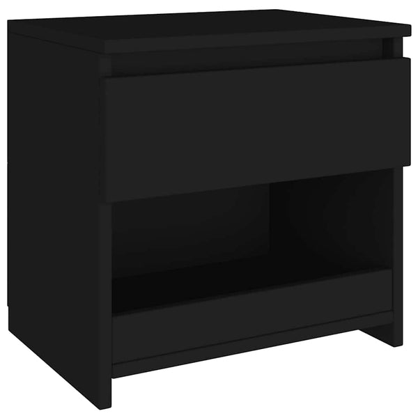 Nachttische 2er Set, Schwarz