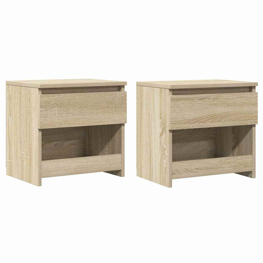 vidaXL Bedside Tables 2 pcs Sonoma Oak 40x30x39 cm Engineered Wood