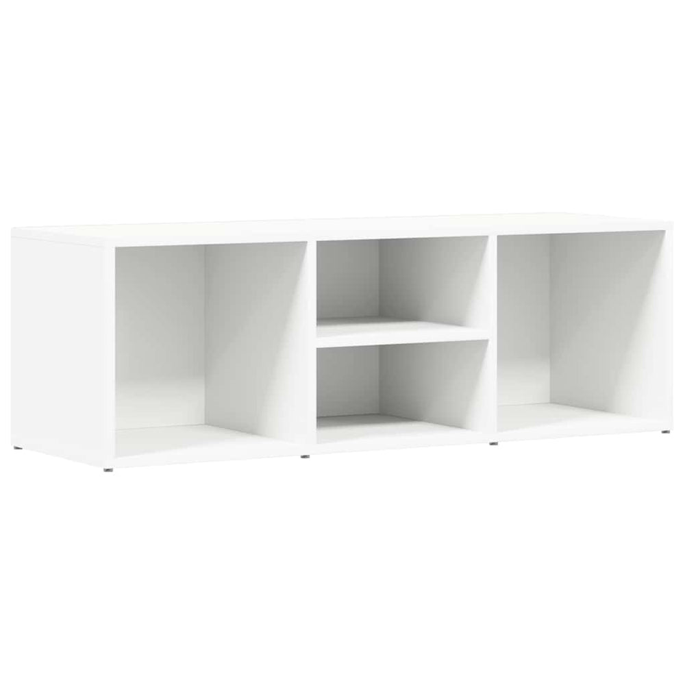 Schuhbank Weiß 105 cm mit 4 Fächern