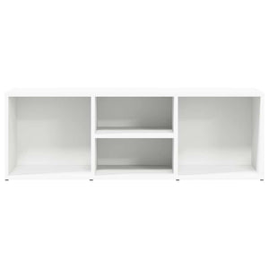 Schuhbank Weiß 105 cm mit 4 Fächern