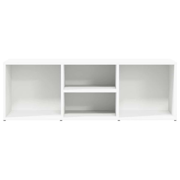 Schuhbank Weiß 105 cm mit 4 Fächern