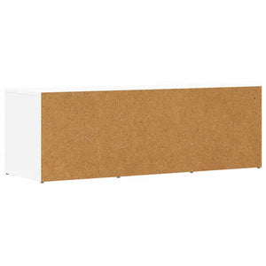 Schuhbank Weiß 105 cm mit 4 Fächern