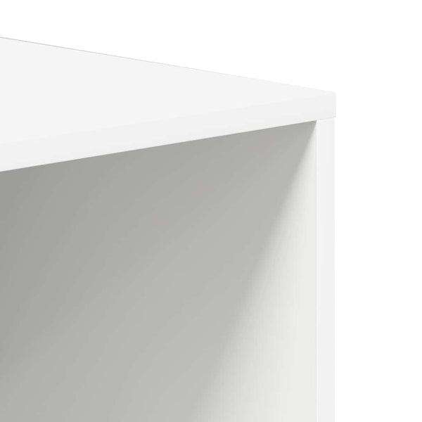 Schuhbank Weiß 105 cm mit 4 Fächern