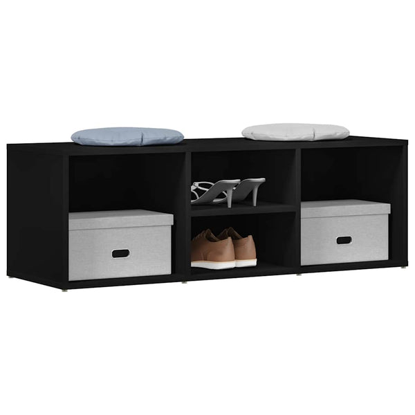 Schuhbank Schwarz 105 cm