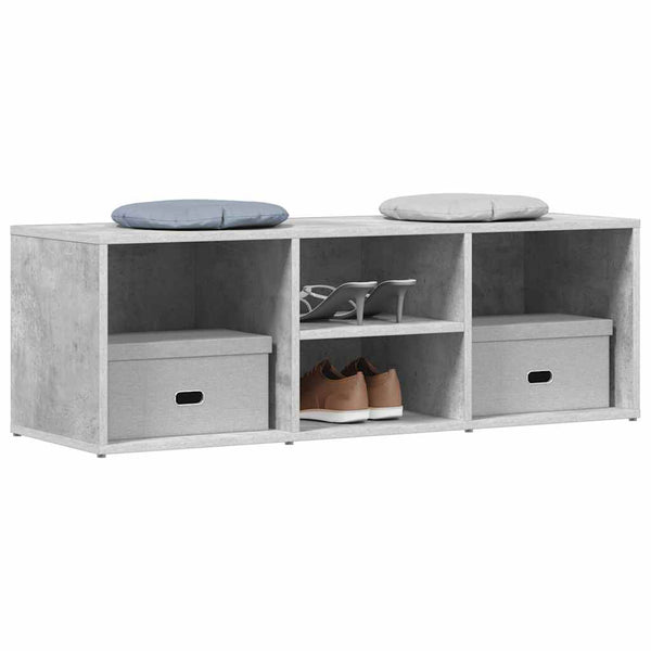 Schuhbank Betongrau 105 cm