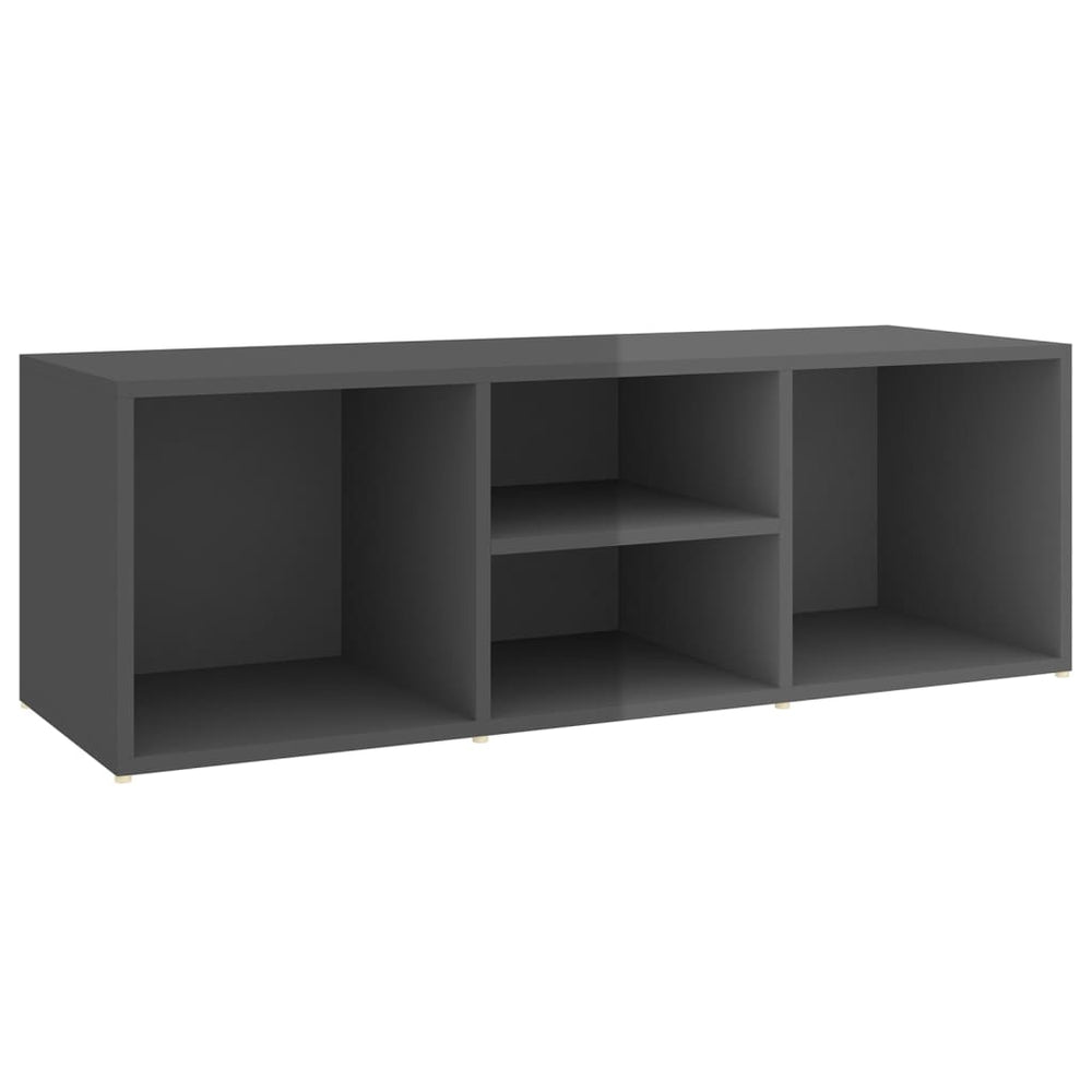 Schuhbank Grau Hochglanz 105 cm