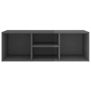 Schuhbank Grau Hochglanz 105 cm