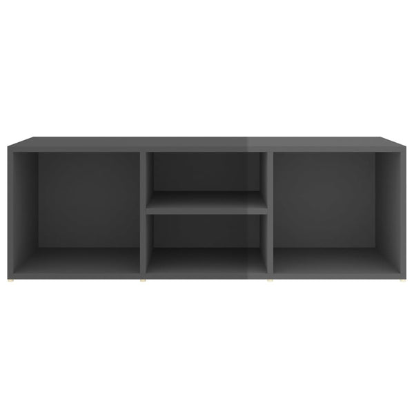Schuhbank Grau Hochglanz 105 cm