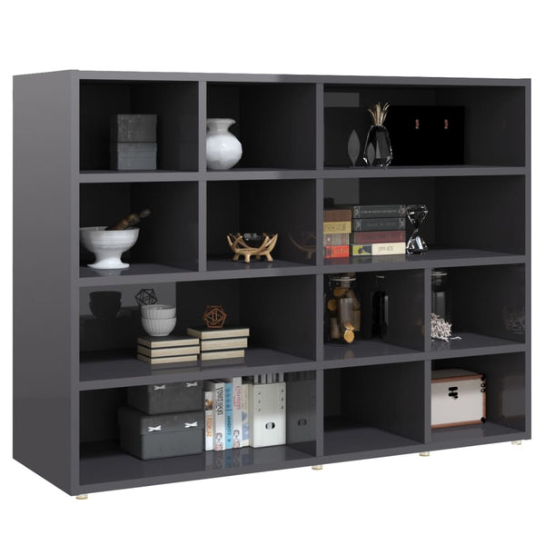 Sideboard Hochglanz Grau 97x32x72 cm