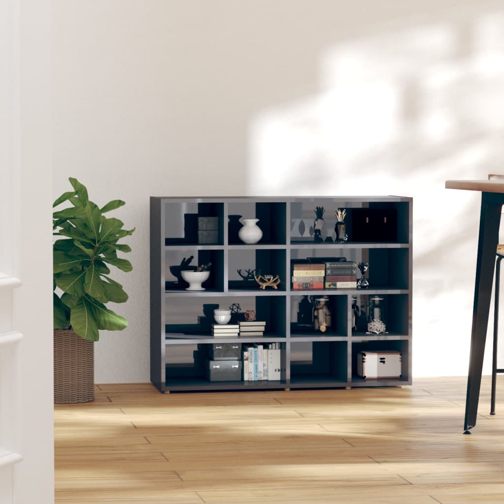 Sideboard Hochglanz Grau 97x32x72 cm