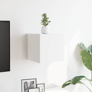 Weißer TV-Wandschrank 30,5x30x30 cm