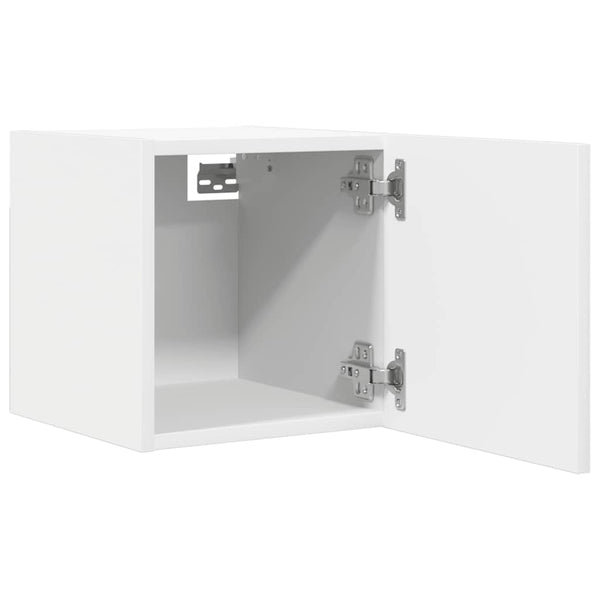 Weißer TV-Wandschrank 30,5x30x30 cm