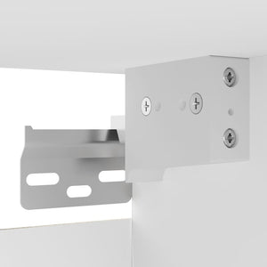 Weißer TV-Wandschrank 30,5x30x30 cm