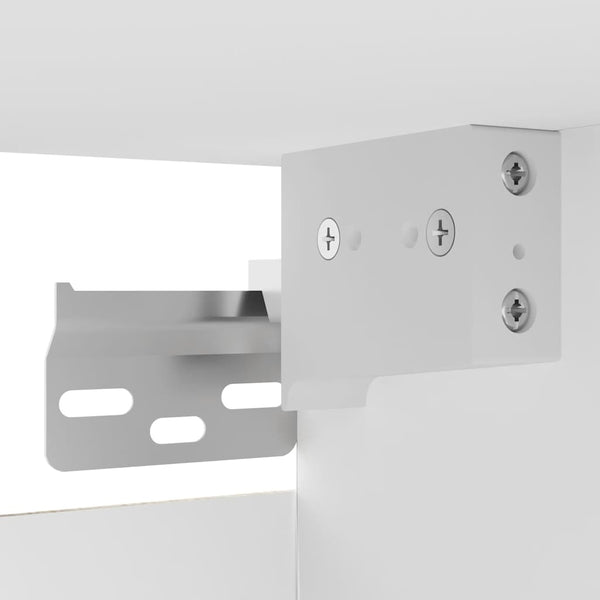 Weißer TV-Wandschrank 30,5x30x30 cm