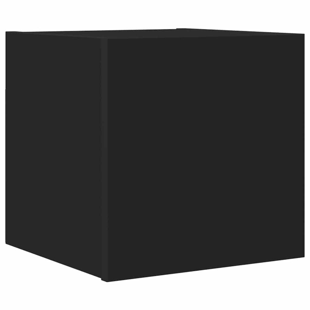 vidaXL Meuble TV mural noir 30,5x30x30 cm