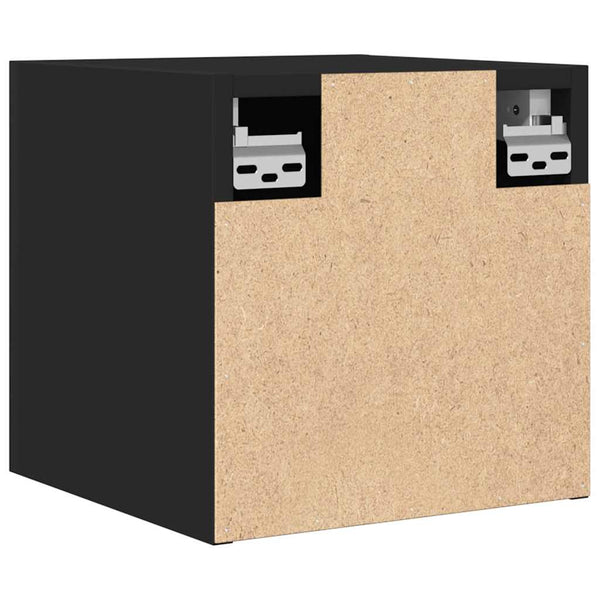Schwarzer TV-Wandschrank 30,5x30x30 cm