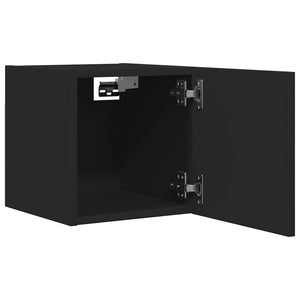 Schwarzer TV-Wandschrank 30,5x30x30 cm