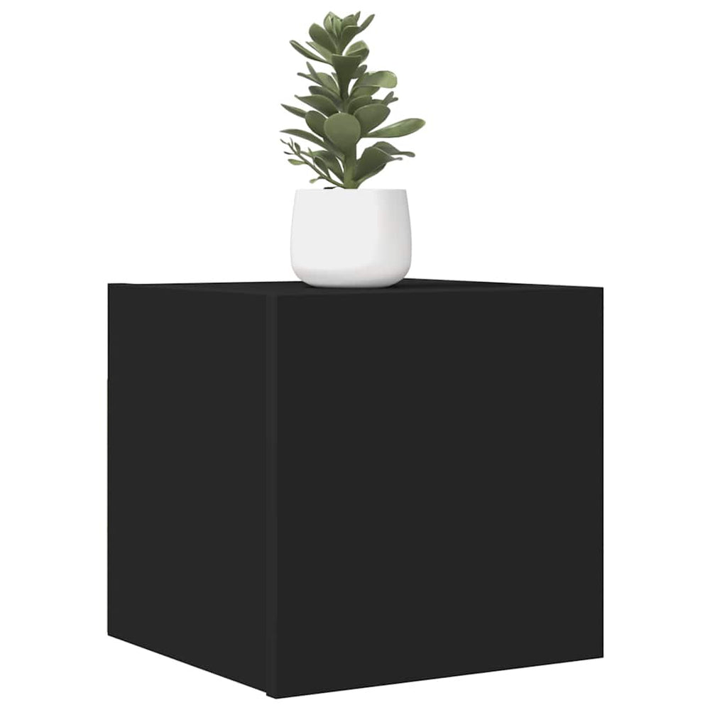 TV-Wandschränke Schwarz, 2er Set