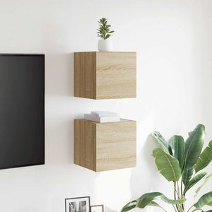 TV-Wandschränke Sonoma-Eiche, 2er-Set