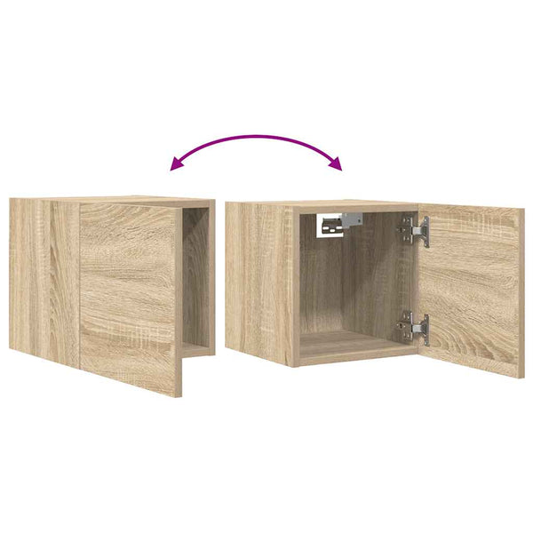 TV-Wandschränke Sonoma-Eiche, 2er-Set