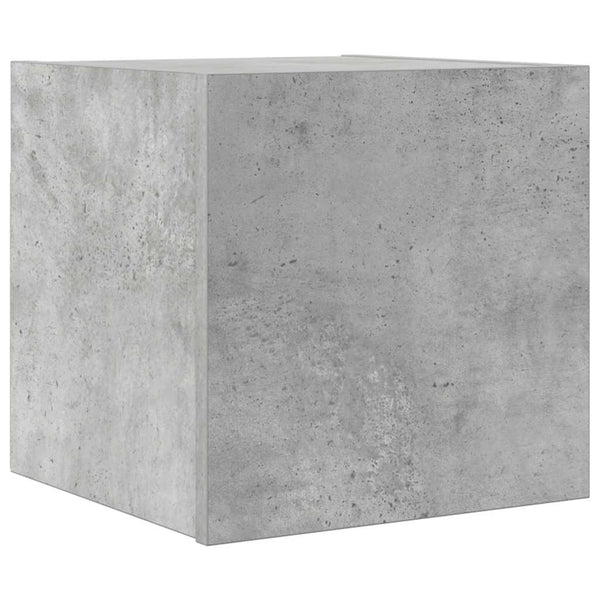 Betongrauer TV-Wandschrank 30,5x30x30 cm