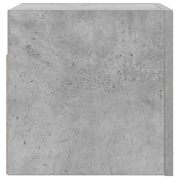 Betongrauer TV-Wandschrank 30,5x30x30 cm