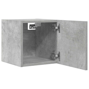 Betongrauer TV-Wandschrank 30,5x30x30 cm