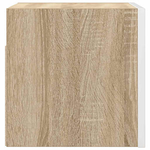 TV-Wandschrank Weiß Sonoma-Eiche 30,5 cm