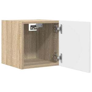 TV-Wandschrank Weiß Sonoma-Eiche 30,5 cm