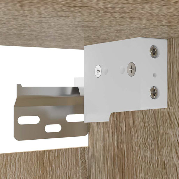 TV-Wandschrank Weiß Sonoma-Eiche 30,5 cm