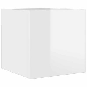 Hochglanz Weiß TV-Wandschrank 30,5x30 cm
