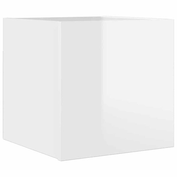Hochglanz Weiß TV-Wandschrank 30,5x30 cm