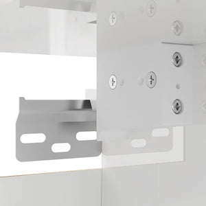 Hochglanz Weiß TV-Wandschrank 30,5x30 cm